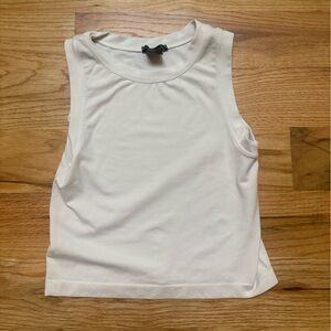 Sleeveless White Top